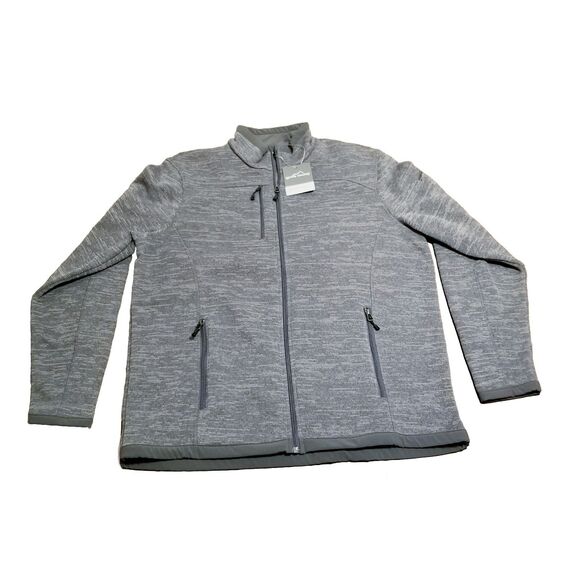 Eddie Bauer Other - NWT Eddie Bauer EB250 Sweater Fleece Full Zip Men Size XL Gray Jacket Heathered